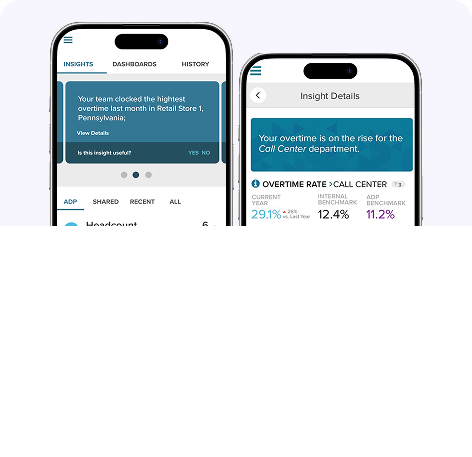Executive Manager Insights mobile redesign preview